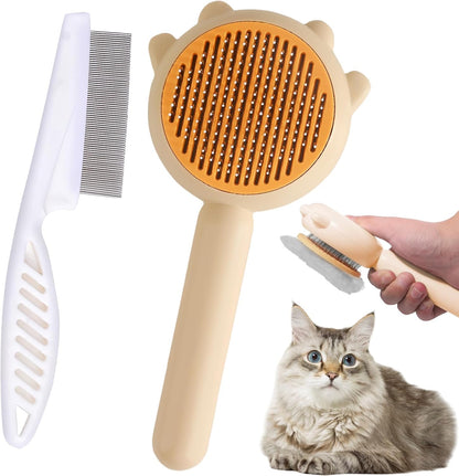 🐾 Self-Cleaning Pet Grooming Brush 🐱🐶