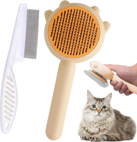 🐾 Self-Cleaning Pet Grooming Brush 🐱🐶