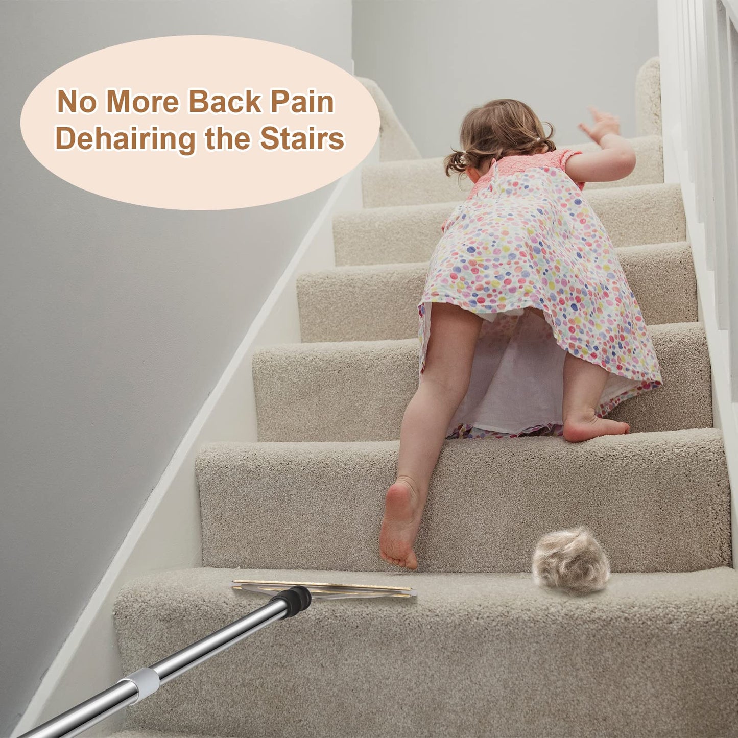 🧹 Carpet Rake for Pet Hair Removal 🐶🐱