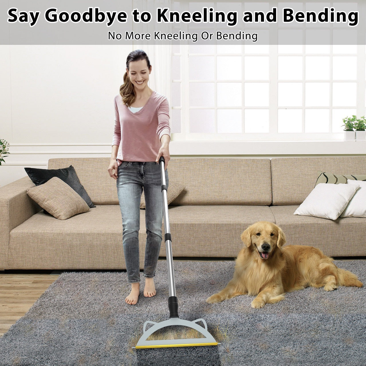 🧹 Carpet Rake for Pet Hair Removal 🐶🐱